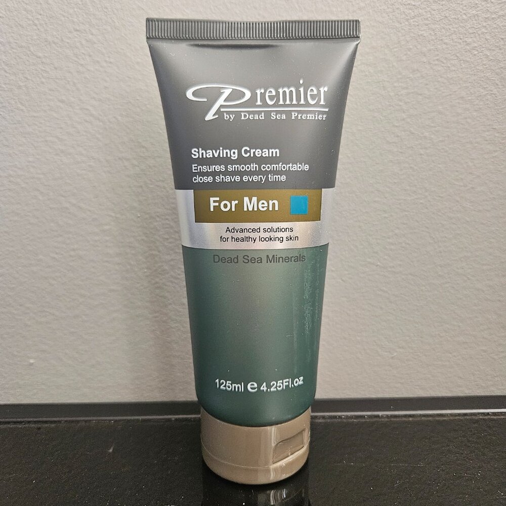 PREMIER POUR HOMME SHAVING CREAM-DEAD SEA MINERALS-4.25 fl oz/125 ml -NEW-SEALED